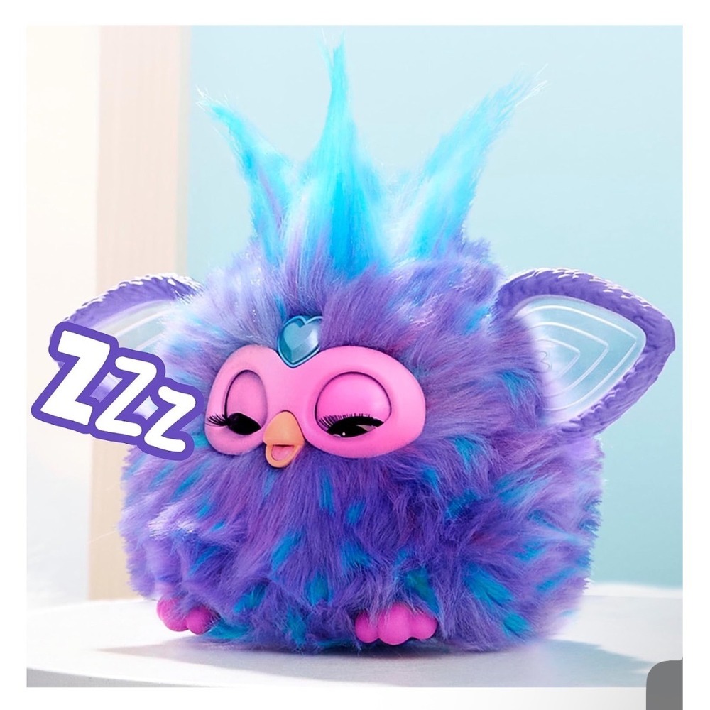 Hasbro Furby 2023 Interactive Plush Toy Purple Tie Dye Mermaid